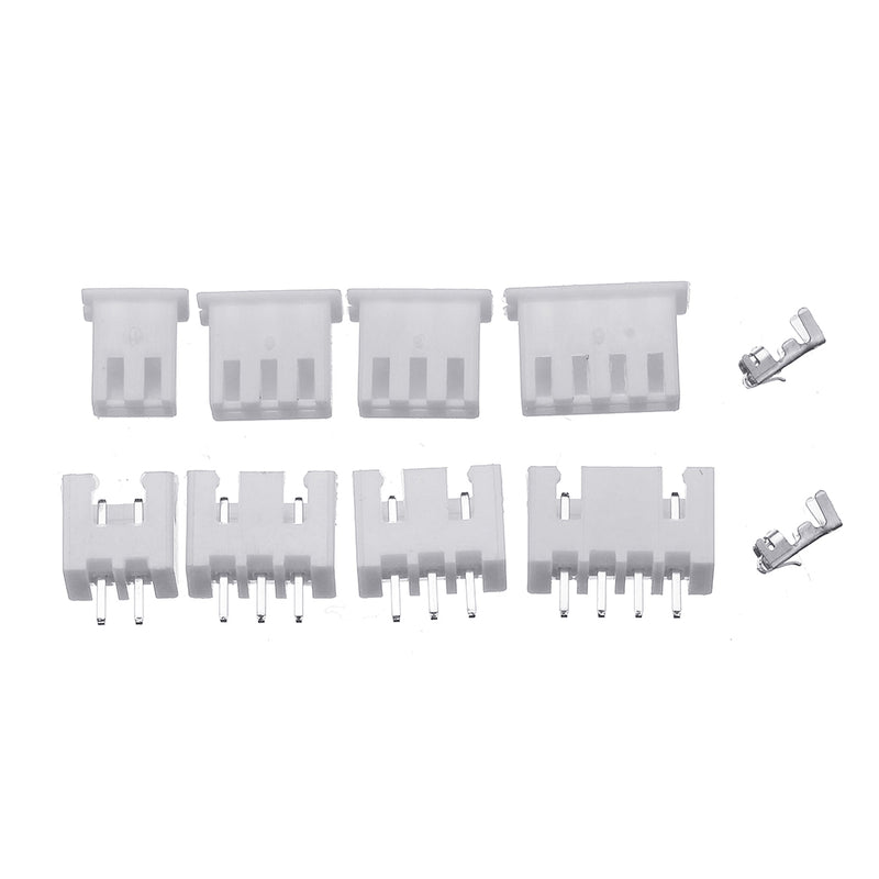 250Pcs 2.54mm XH2.54 2p 3p 4 Pin Connector Plug+Straight Needle+Terminal Socket Header Wire Adaptor