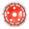 100-230mm Double Row Diamond Grinding Disc Diamond Concrete Grinding Wheel Disc Segment Granite Stone for Angle Grinder