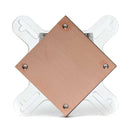 CPU Water Cooling Block Red Copper Base Cool Inner Channel For AMD Intel CPU