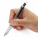 LANBITOU 3059 Piston Transparent Fountain Pen 0.38mm/0.5mm Fine Nib Smooth Writing Pen