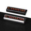 Fluorescent Magnetic Hidden Style Car Temporary Parking Phone Number Card Plate Car Decoration