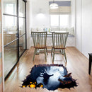 Halloween 3D Floor Sticker Bedroom Living Room Haunted House Decor Wall Stickers Ghost Hand Through