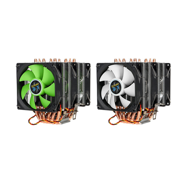 Dual Tower CPU Cooler 3 Cooling Fan Heatsink Radiator for LGA 775/1155/1366AMD