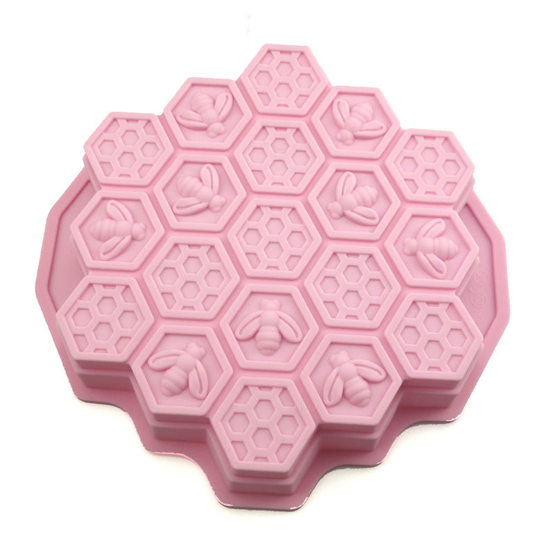 High Temperature Resistant Food Grade Silicone Cake Mold Round Honeycomb Baking Tray Ice Cube Diy Baking Mold