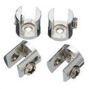 4pcs Shelves Support Brackets Clamp For Glass Wooden  Acrylic Shelves Hold 6-10 mm
