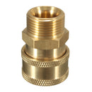 3/8 Inch Brass Quick Release Adapter Connect to M22 Metric For Pressure Washer Hose