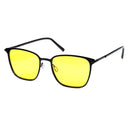 Black Frame Night Vision Men's Sunglasses Box Polarizing Sunglasses Metal Driver's Night Vision Sunglasses
