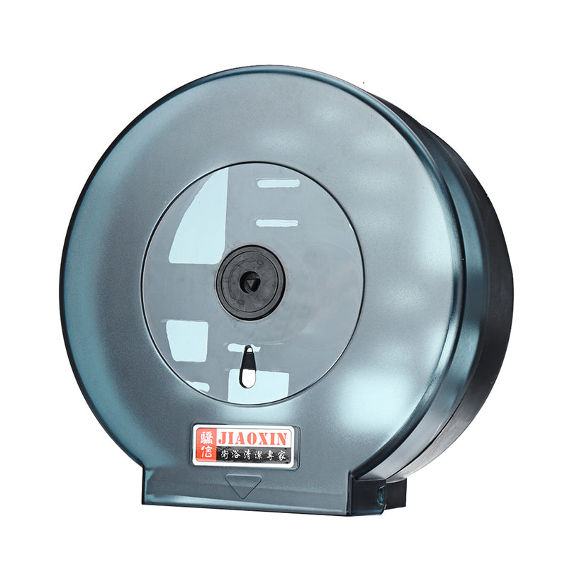 Black/White WALL MOUNTED Plastic Toilet Paper Shelf Holder Large Roll Lockable