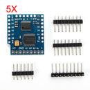 5Pcs Wemos Motor Shield For WeMos D1 Mini I2C Dual Motor Driver TB6612FNGV1.0.0
