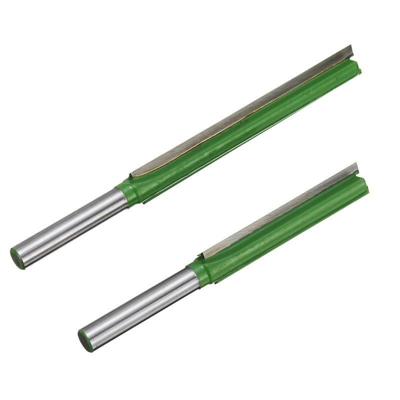 1/4x3/8 Inch Straight Blade Cutting Bearing Extra Long Flush Trim Router Bit