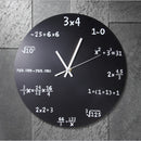 Mathematics Blackboard Clock Wall Clock Home/Office/Classroom Clock Black Powder