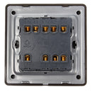 250V 1AA 3 Gang 2 Ways Wall Switch Wall Socket With Screws