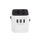 ZHUOLV LX-613 3xUSB 100V-240V AC Traveling USB Adapter Plug Universal Power Plug Multifunctional Change-over Plug