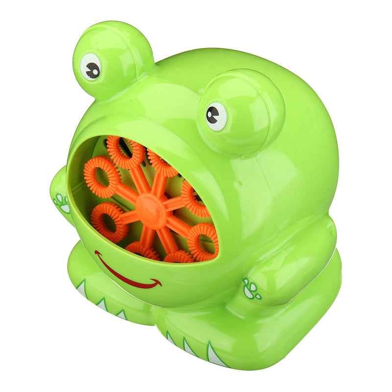 Automatic Bubble Machine Big Frog Bubble Maker Blower Music Bath Toy For Kids