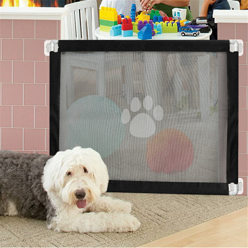Mesh Magic Pet Dog Gate Safe Guard And Install Anywhere Pets Safety Enclosure US Gateway