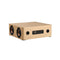 Loskii Portable Wooden bluetooth Speaker 12W 4 Speaker Alarm Clock Display Column 3D Stereo Speaker