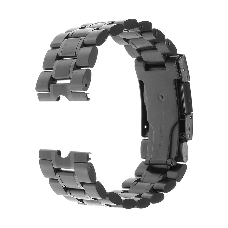 22mm Black Stainless Steel Metal Watch Band Strap for Moto 360 1st Watch+ Tools