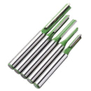 Drillpro 5pcs 6mm Straight Shank Router Bit 3-6mm Cutting Diameter Woodworking Milling Cutter
