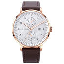 MINI FOCUS MF0052G Leather Strap Men Watch Casual Style Luminous Hand Quartz Watches