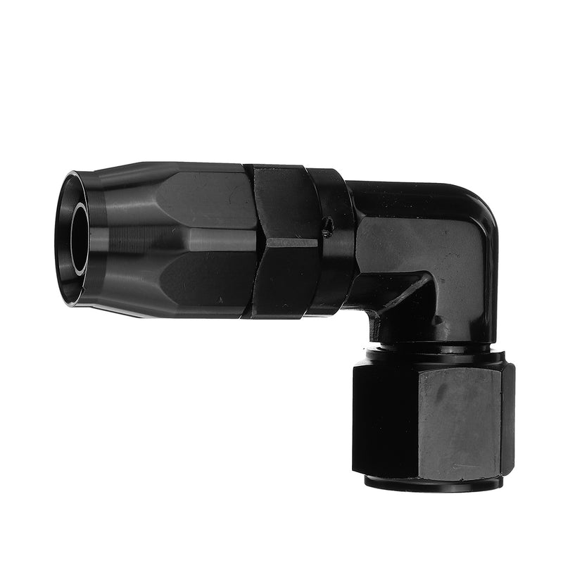 AN10 0AN JIC-10 90 Degree Swivel Oil Fuel Air Gas Hose End Fitting Adapter Black