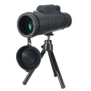 IPRee 12X50 Telescope Universal Camera Clip Aluminum Alloy Tripod High Power Night Light Monocular