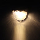 6 LED Solar Power Light Waterproof Warm Light Auto Light Control Outdoor Yard Garden Lawn Wall Lamp