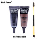 Music Flower 2 Color Eyebrow Gel Eye Brow Enhancers Waterproof Makeup Brush Set