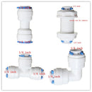 Adapter 1/4  Water Purifier Connector Reverse Osmosis System Part with 2 Clasps