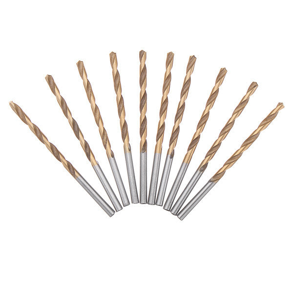 60pcs 1/1.5/2/2.5/3/3.5mm HSS Titanium Coated Twist Drill Bit Straight Shank Drill