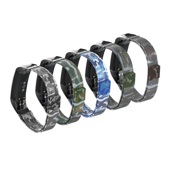 Bakeey Milanese Camouflage Anti-break Design Watch Band Strap for Huawei Honor Band 5&4