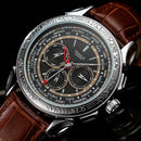 YAZOLE 444 Texture Three Small Dial 24h Display Week Display Men Fashion Quartz Watch
