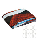 Cat Bathing Bathroom Shower Curtain Waterproof Fabric With 12 Hooks