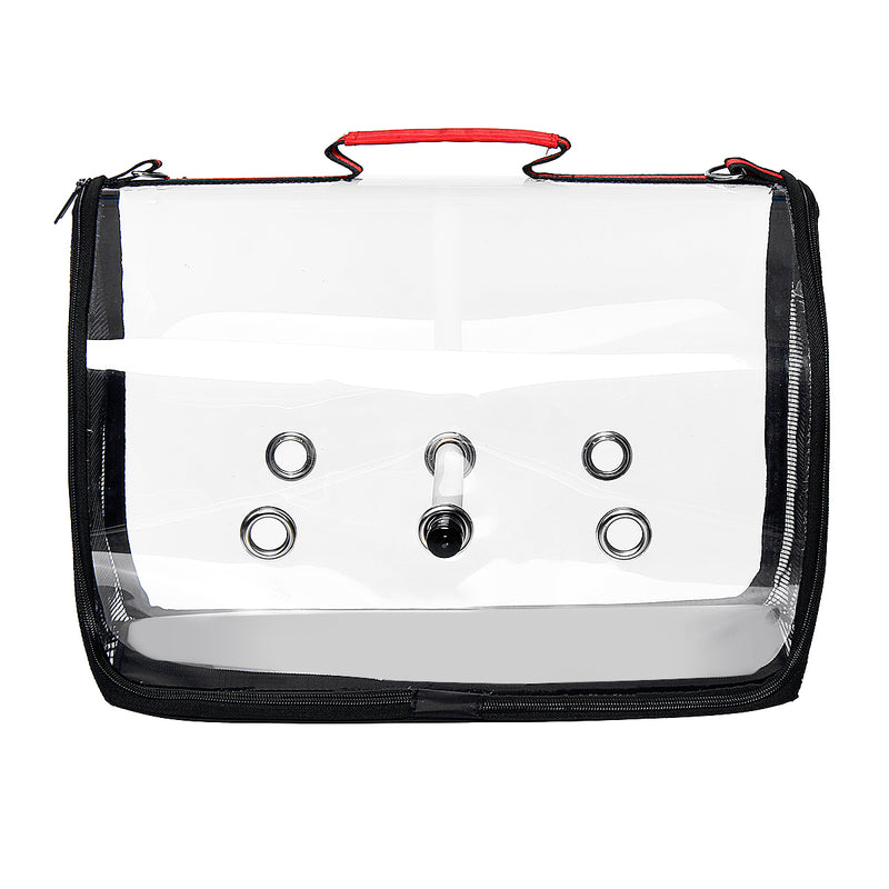 Travel Pet Bag Transparent Pet Parrot Backpack Carrier Bird Cage Wooden Stands House