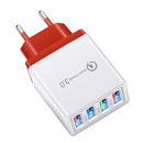 Bakeey 3.1A 4USB LED Light Fast Charging USB Charger Adapter For iPhone 8Plus XS 11Pro Huawei P30 Pro Mate 30 Oneplus 7
