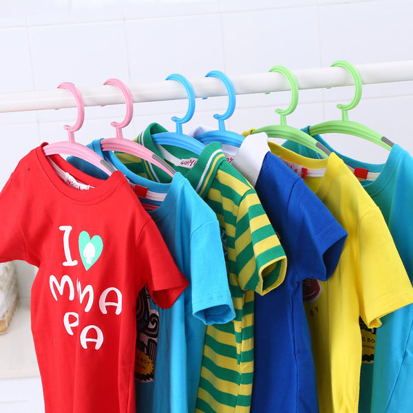 5Pcs/1Set Non-marking Plastic Cloth Hanger Thick