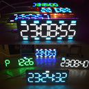 Geekcreit DIY 6 Digit LED Large Screen Two-Color Digital Tube Desktop Clock Kit Touch Control