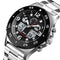 SKMEI 1538 Business Style Dual Display Watch Alarm Multifunction Metal Case Men Digital Watch
