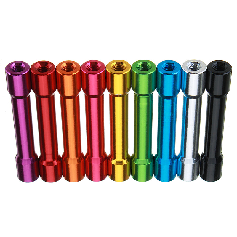 Suleve M3AS13 10Pcs M3 35mm Aluminum Alloy Standoff Spacer Round Column MultiColor Smooth Surface
