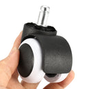 5Pcs 2 Inch Universal Office Home Chair Rubber Caster Wheels Floor Funiture Replacement