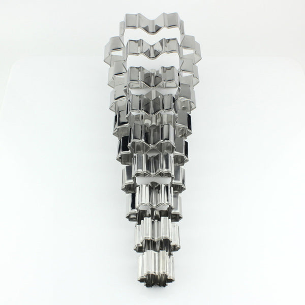 New Stainless Steel Star Snowflake Biscuit Cutter Cookie Fondant Cake Mould DIY Baking Tool