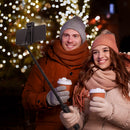 Blitzwolf BW-BS8 Extendable bluetooth Tripod Selfie Stick With LED Fill Light For Phone Sport Camera