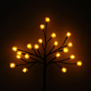 Outdoor Waterproof Solar Powered Pinecone Shape Tree Branch LED String Holiday Light for Patio Decor