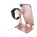 Stainless Steel Docking Station Charging Stand Phone Holder Watch Holder for Smart Phone for iPhone Apple Watch Series 1 2 3 4 5