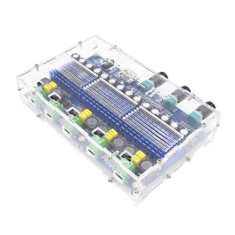 Bluetooth 5.0 TDA3116D2 Digital Amplifier Board Four-Channel Dual Bass Dual Stereo 2*50W+2*100W Audio Amplifiers with The Tuning