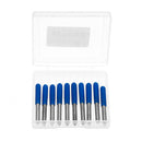 Drillpro 10pcs 3.175mm Shank 10 Degree 0.1/0.2/0.3mm Tip Tungsten Steel Engraving Bit CNC Tool