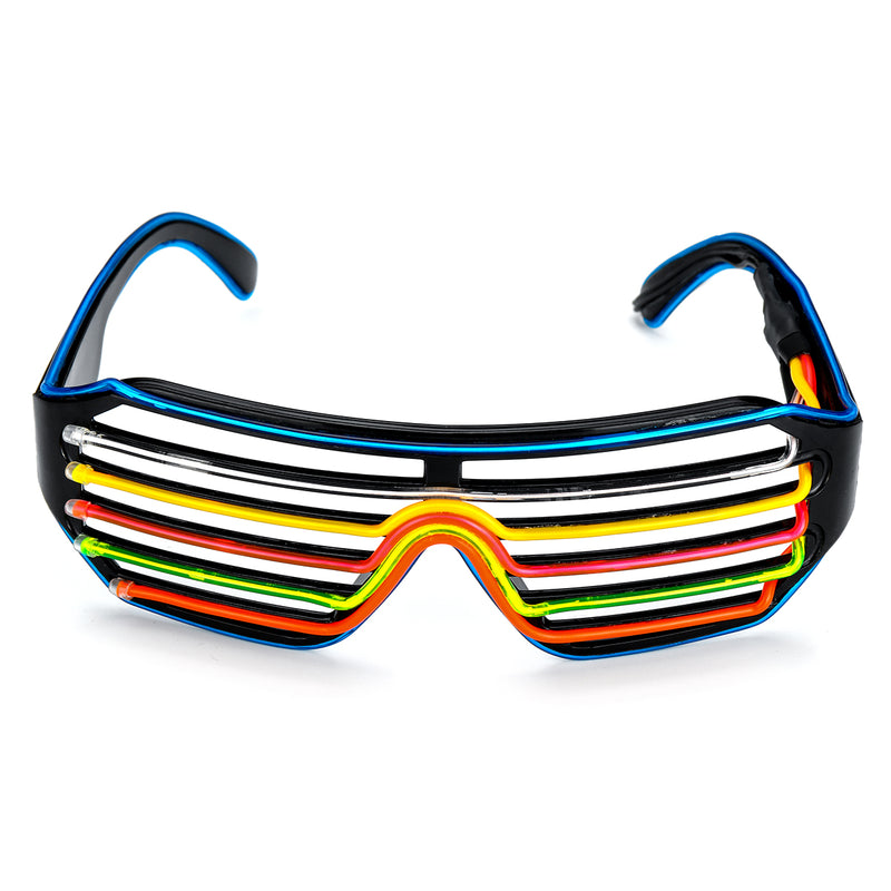 4 Modes LED Glow EL Glasses Party Flashing Festival Neon Wire Bar Party Light Up Goggles