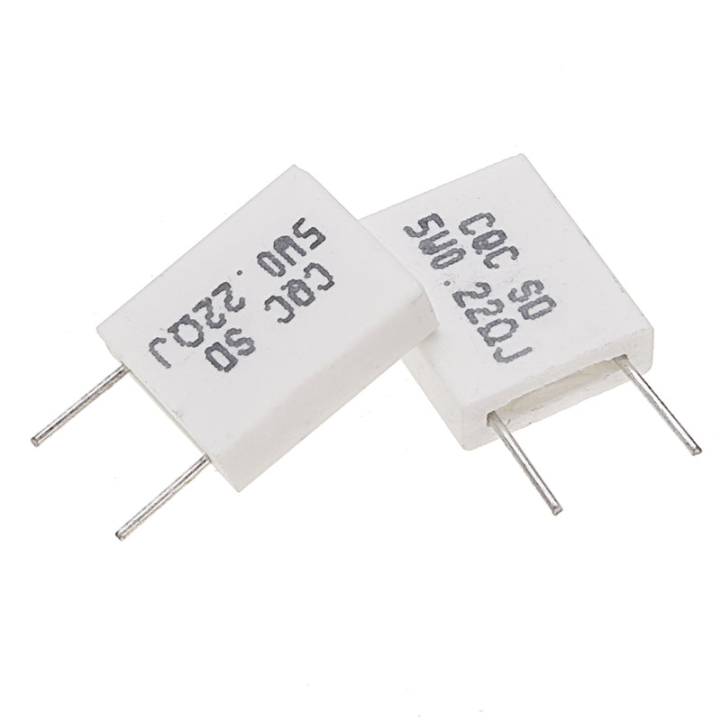50pcs BPR56 5W 0.22R 0.22 Ohm 5w Non-inductive Ceramic Cement Resistor Wirewound Resistance