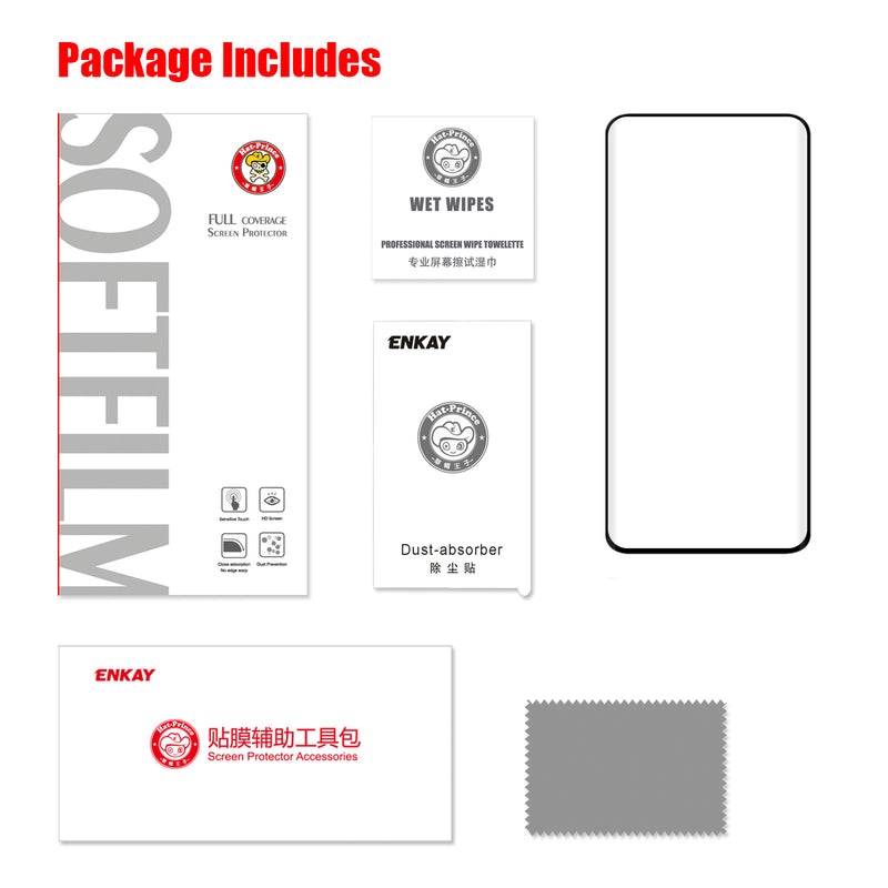 Enkay 3D Full Curved Edge Hot Bending Plating PET HD Soft Screen Protector For OnePlus 7 Pro / OnePlus 7T Pro