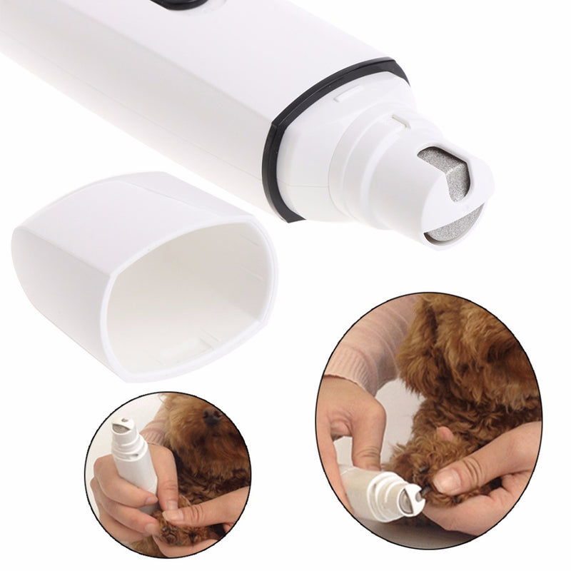 Electric Dog Nail Grinder Rechargeable Pet Nail File Portable Cat Paw Trimmer Nail Clipper