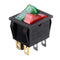 Rocker Switch Red Green Kcd3 Dual 6-pin With Light for Electrical Products Car Motorcycle TV Treadmill Coffee Pot Water Dispenser